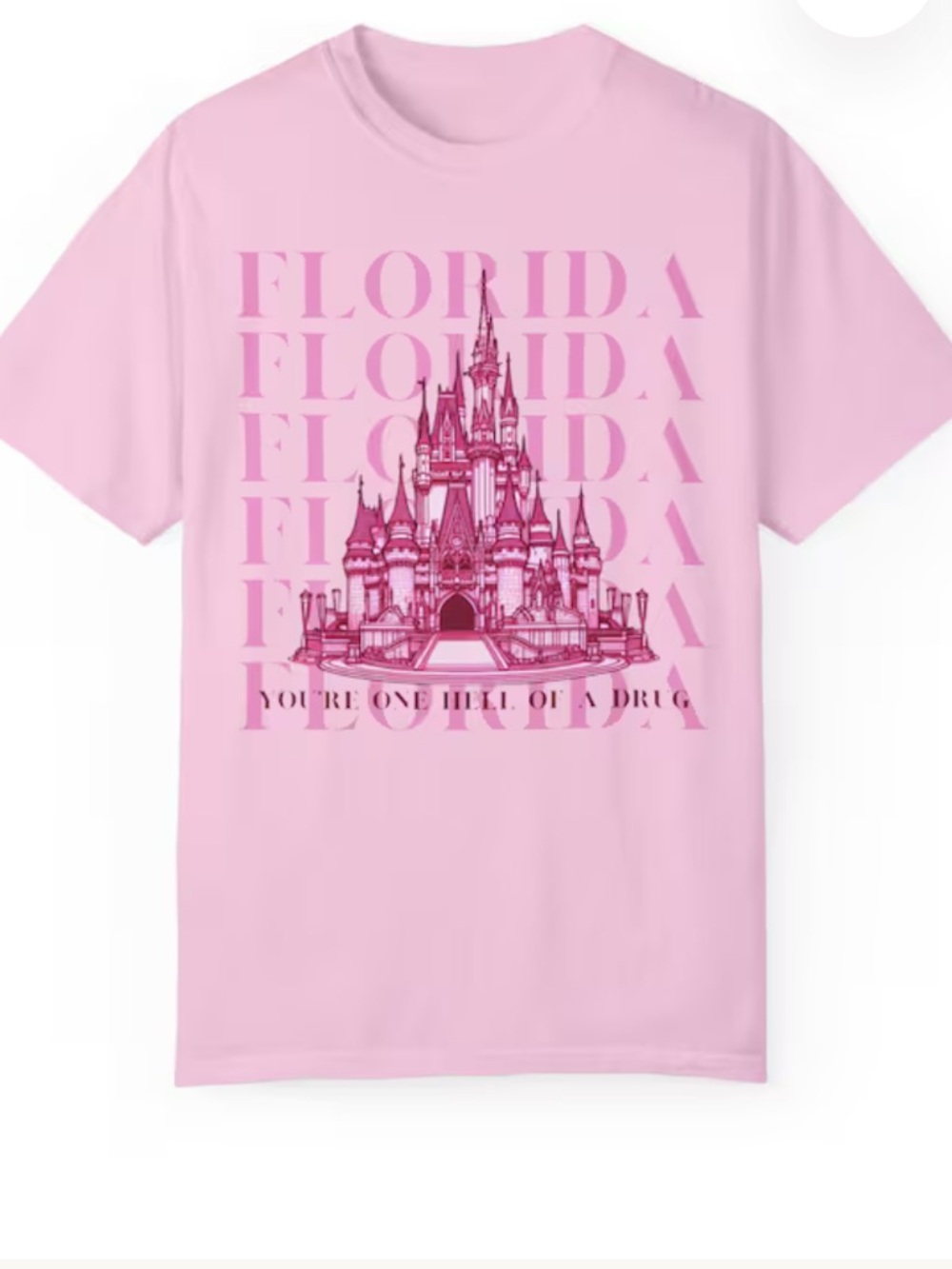 Disney Land Florida Pink Graphic Tee - Picture 2 of 6
